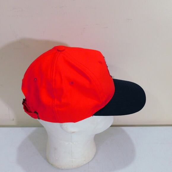 Vintage Coca Cola Strapback Hat Riverside Adjustable Red Black Embroidered 90s - Picture 3 of 7